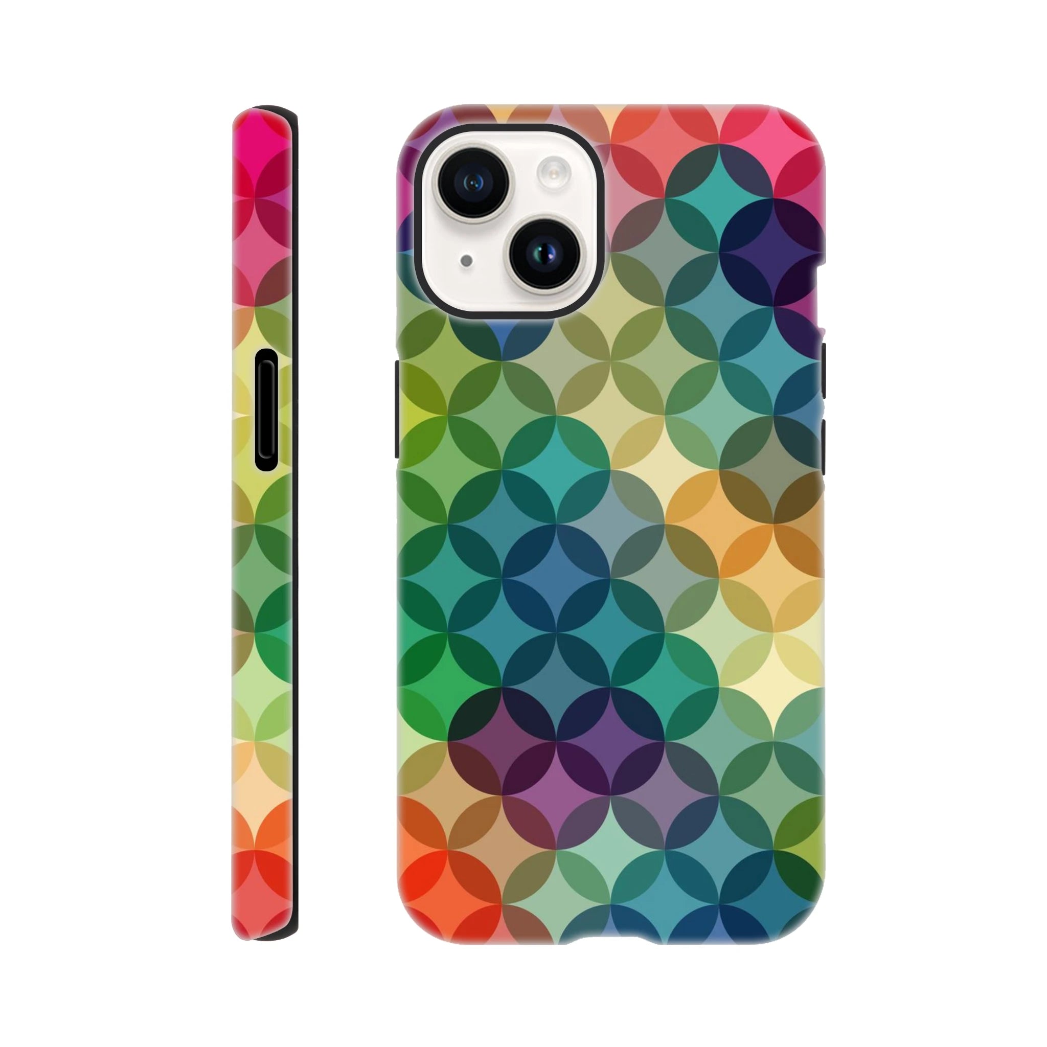Circle Pattern - Apple iPhone Tough case iPhone 14 iPhone Tough Case Globally Fulfilled