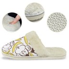Funny Monkeys Men's Fur Trim Thick-Sole Indoor Slippers Men's Fur Trimmed Slippers animal Printed Offshore