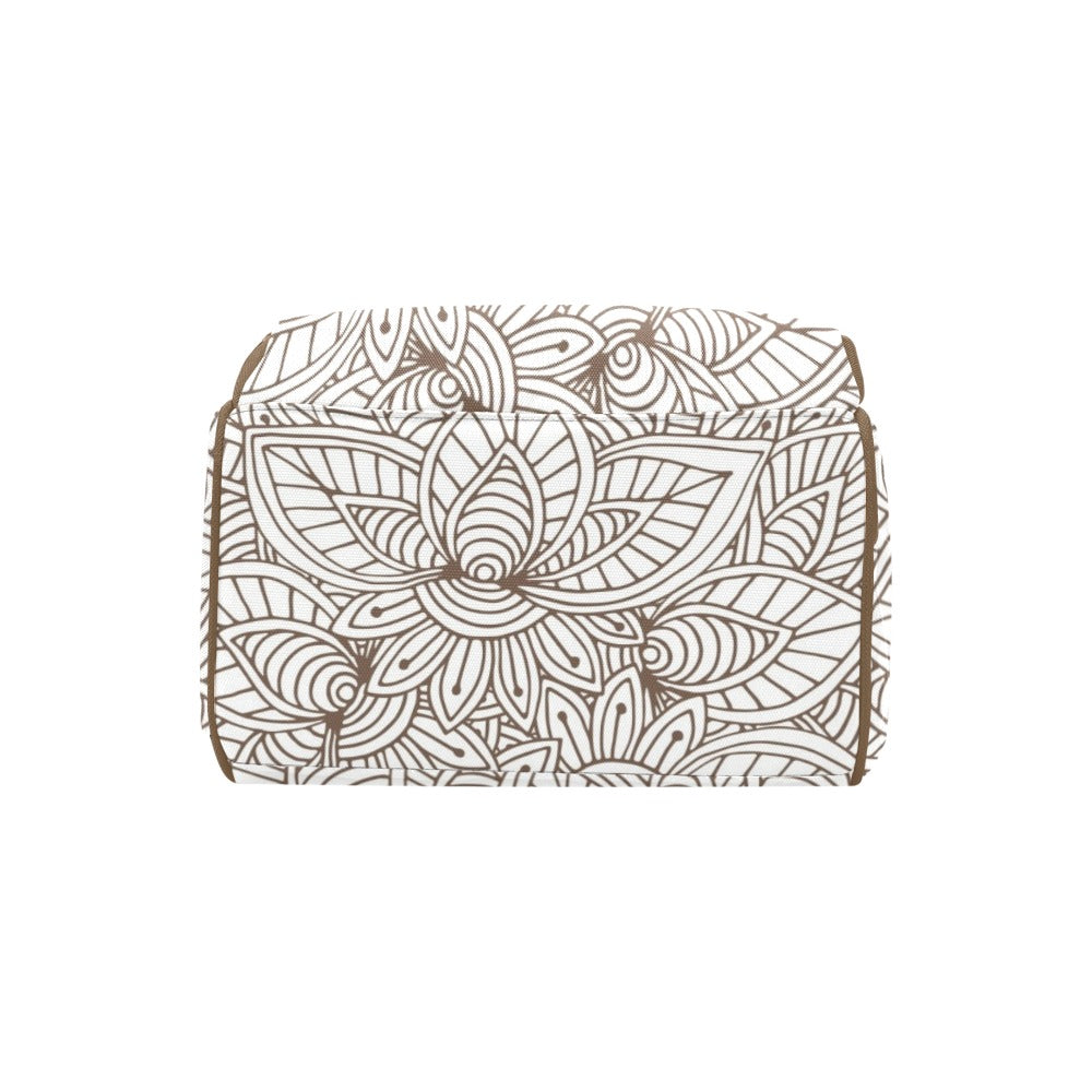 Natural Floral - Multi-Function Backpack, Nappy / Diaper Bag