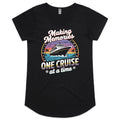 Making Memories, One Cruise At A Time Womens Cruise Scoop Neck T-Shirt Black Womens Cruise Scoop Neck T-shirt Cruise Printed In Australia