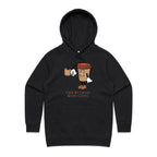 Even My Coffee Needs Coffee - Womens Hoodie Black Womens Hoodie Coffee Printed In Australia