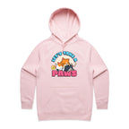 Let's Take A Paws, Kittens - Womens Hoodie Pink Womens Hoodie animal Printed In Australia
