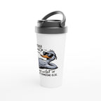 Whatever Life Throws At You, Duck And Let It Hit Someone Else - White 15oz Stainless Steel Travel Mug Travel Mug animal Globally Fulfilled