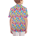 Graphic 80's Senior Kids Hawaiian Shirt