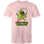 Christmas Feast Mode Activated - Mens T-Shirt Pink Mens Christmas T-shirt Christmas Printed In Australia