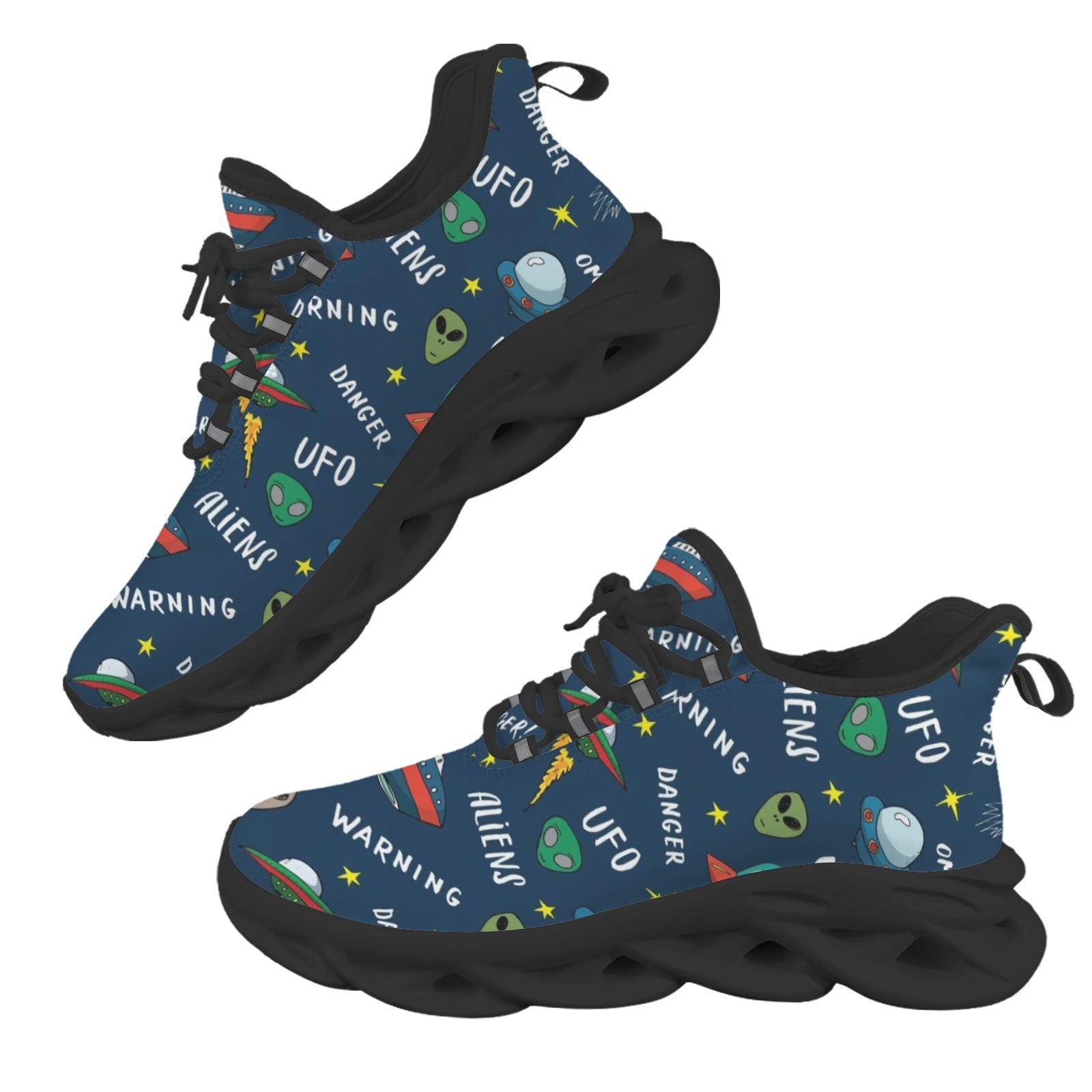 UFO's And Aliens Women's Twisted Sole Sneakers