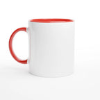 Personalised - Fun Begins With The Press Of A Button - White 11oz Ceramic Mug White 11oz Ceramic Mug with Color Inside Ceramic Red Personalised 11oz Mug customise Games Globally Fulfilled personalise