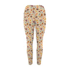 Abstract Floral Women's High Waist Pockets Yoga Leggings