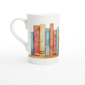 Books - White 10oz Porcelain Slim Mug Default Title Porcelain Mug Globally Fulfilled Reading