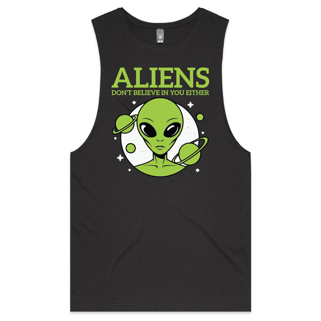 Aliens Don't Believe In You Either Men's AS Colour Tank Top Tee
