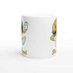 Fast Food White 11oz Ceramic Mug White 11oz Mug food Globally Fulfilled Retro