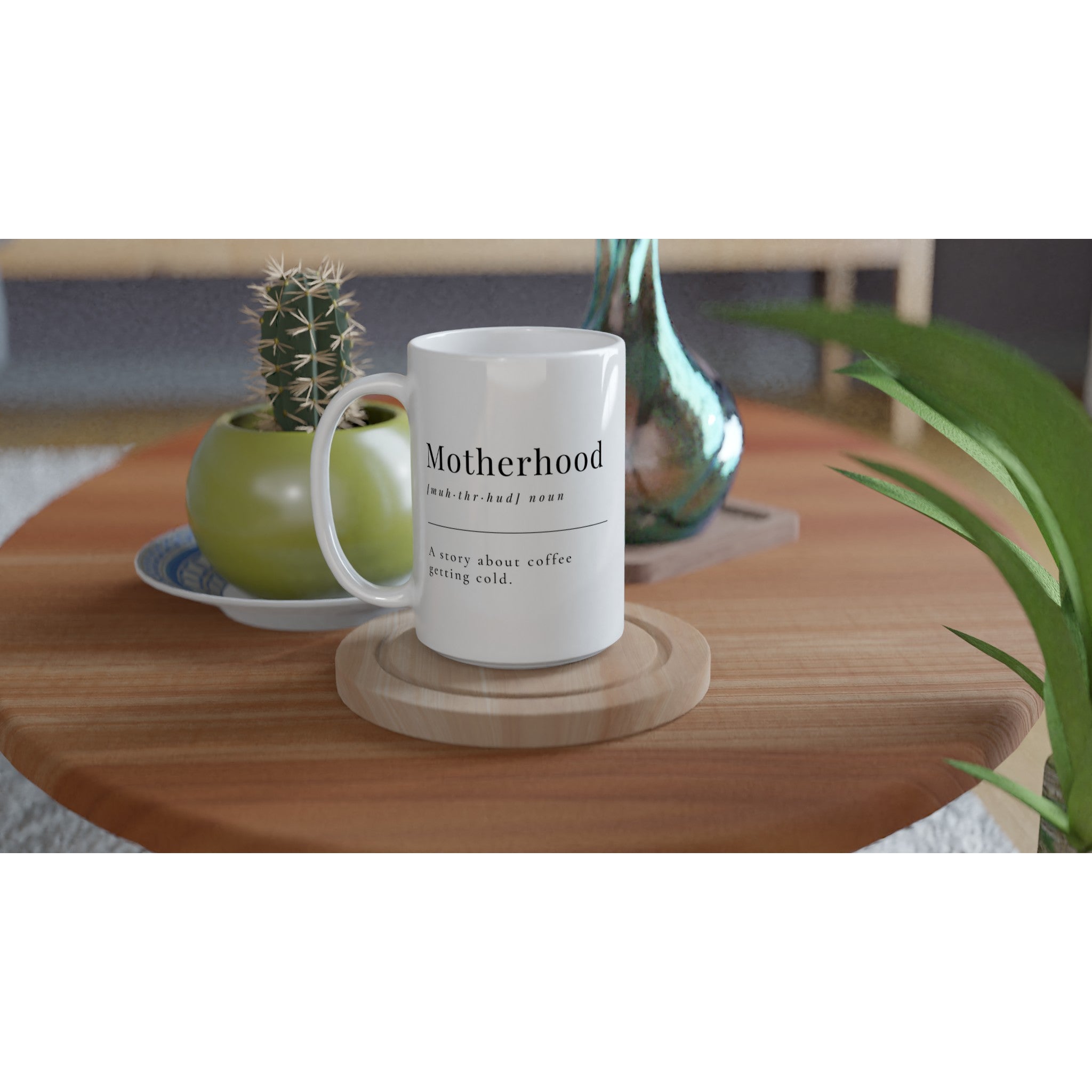 Motherhood Definition - White 15oz Ceramic Mug 15oz Mug Globally Fulfilled Mum