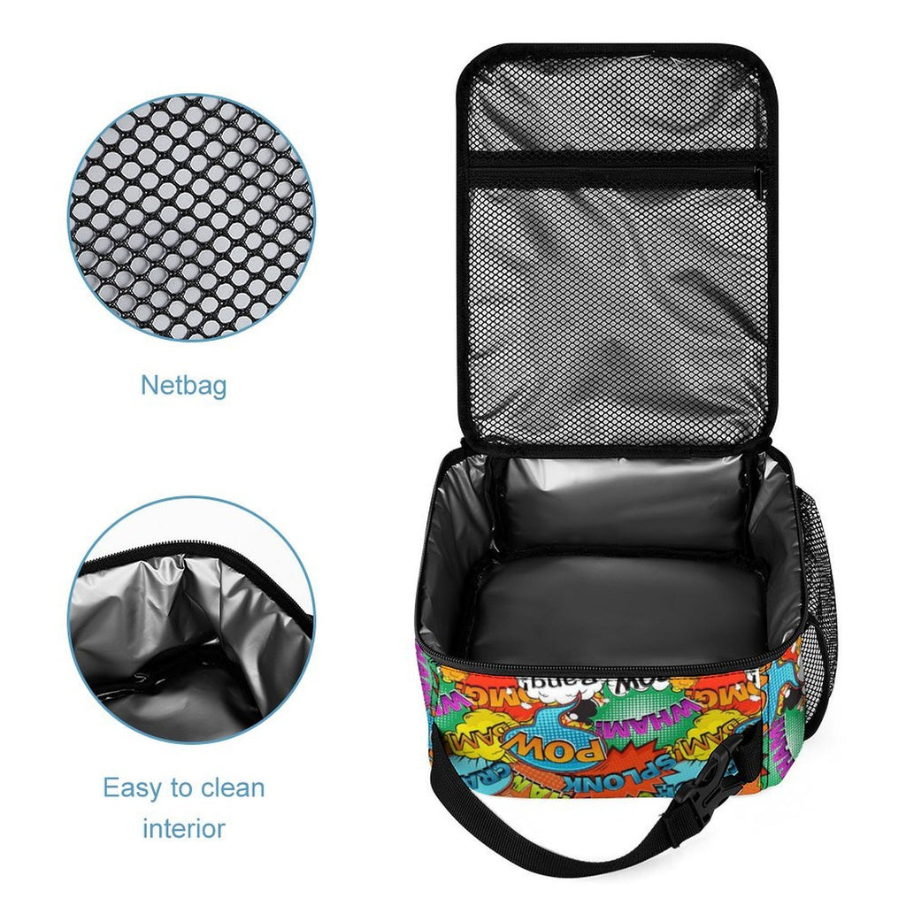 Comic Book 2 Backpack, Lunch Bag & Pencil Case Set