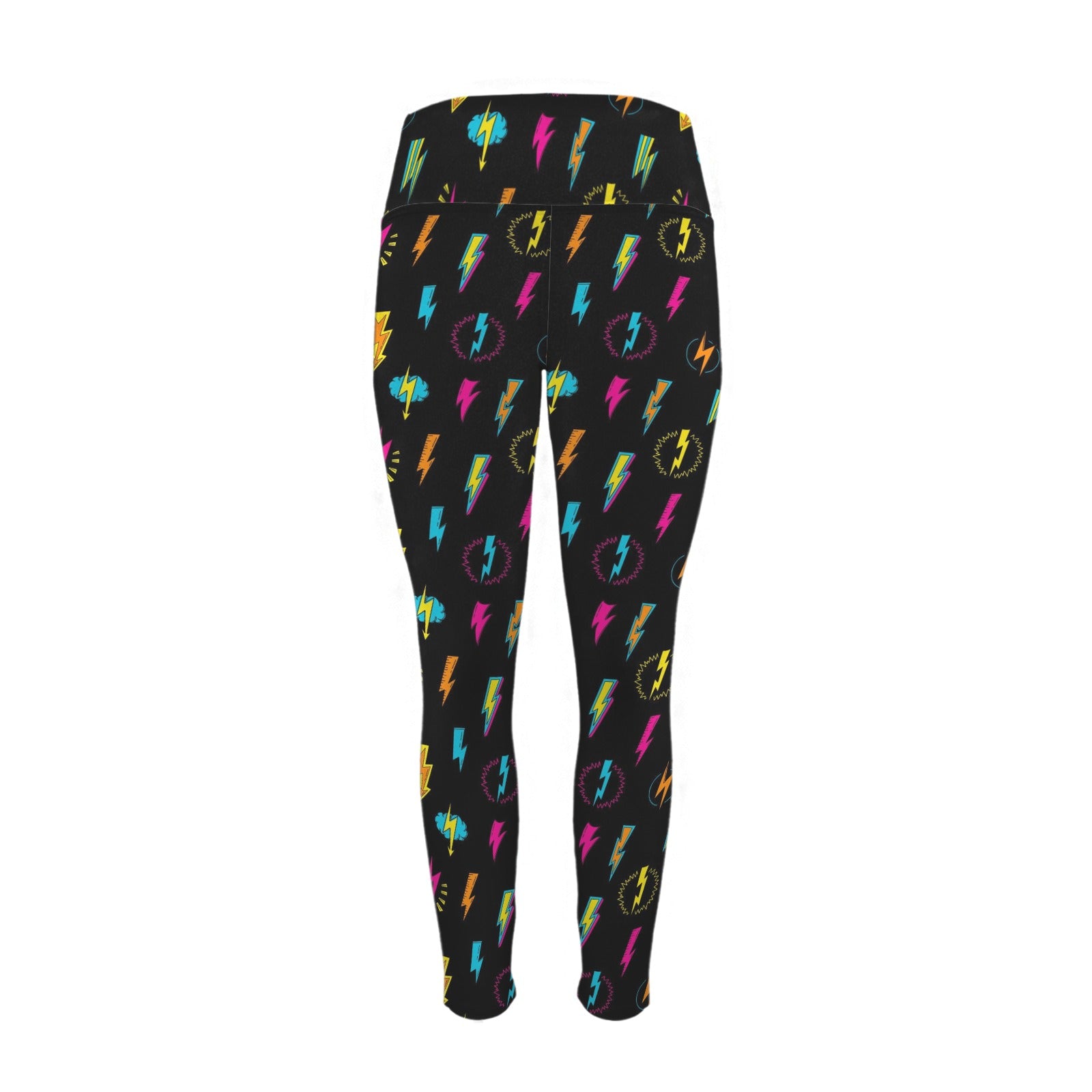 Fun Lightning - Women's High Waist Pockets Yoga Leggings