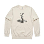 I'm Fine Drowning Thumbs Up AS Colour Stencil Crew Sweatshirt