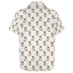 Cheeky Cats Women's Collared Pocketless Short Sleeve Shirt