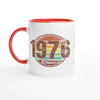 Personalised 1976 Classic 11oz Ceramic Mug Ceramic Red Personalised 11oz Mug Globally Fulfilled