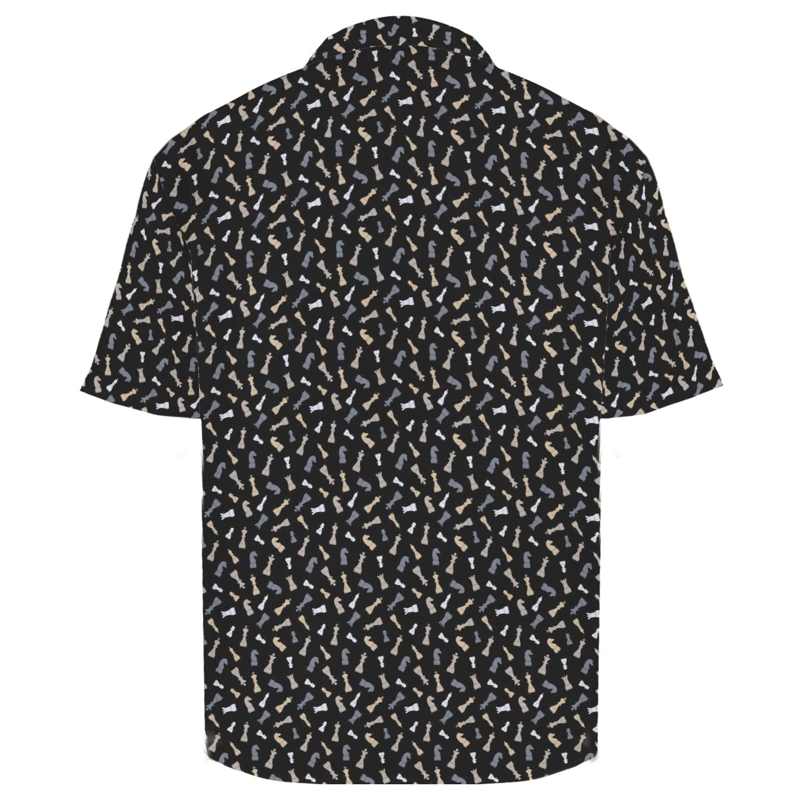 Chess Pattern Men's Crinkle Hawaiian Shirt