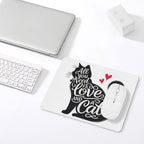 All You Need Is Love And A Cat Leather Mouse Pad Leather Mouse Pad animal Printed Offshore
