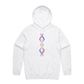 DNA Men's AS Colour Hoodie White Mens Hoodie Printed In Australia Science