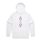 DNA - Mens Hoodie White Mens Hoodie Printed In Australia Science
