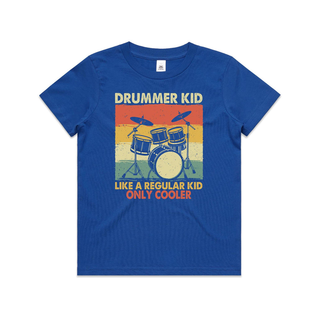 Drummer Kid - Kids Youth Staple Tee