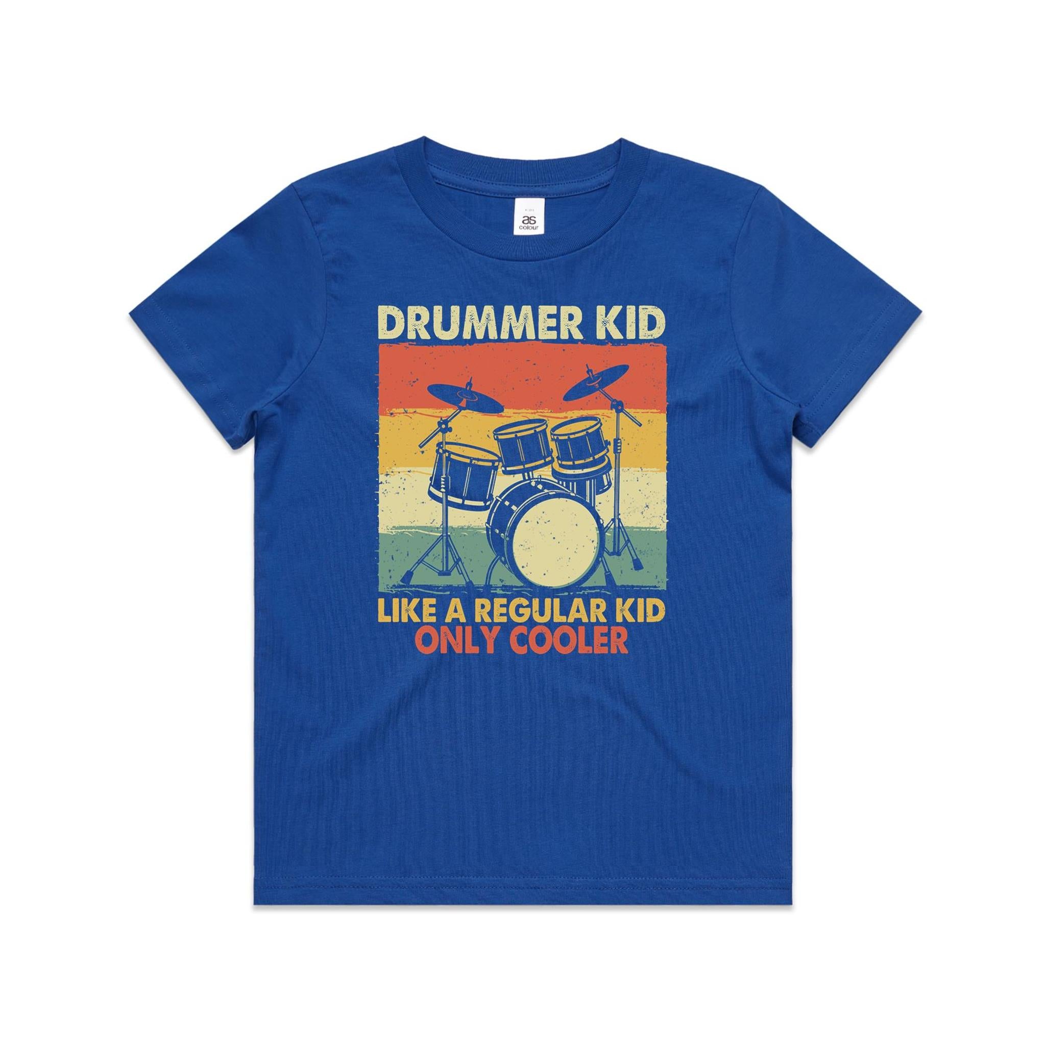 Drummer Kid - Kids Youth Staple Tee