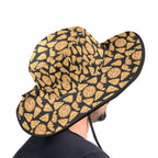 All The Pizza Wide Brim Bucket Hat Wide Brim Bucket Hat Food Printed Offshore
