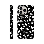 Black And White Crosses - Apple iPhone Tough case iPhone 15 Pro Max iPhone Tough Case Globally Fulfilled