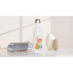 Personalised - I May Be old But I Got To See All The Cool Bands - White 17oz Stainless Steel Water Bottle Personalised Water Bottle customise Music personalise