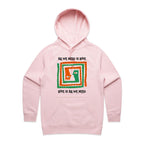 All We Need Is Love - Womens Hoodie Pink Womens Hoodie Love Printed In Australia