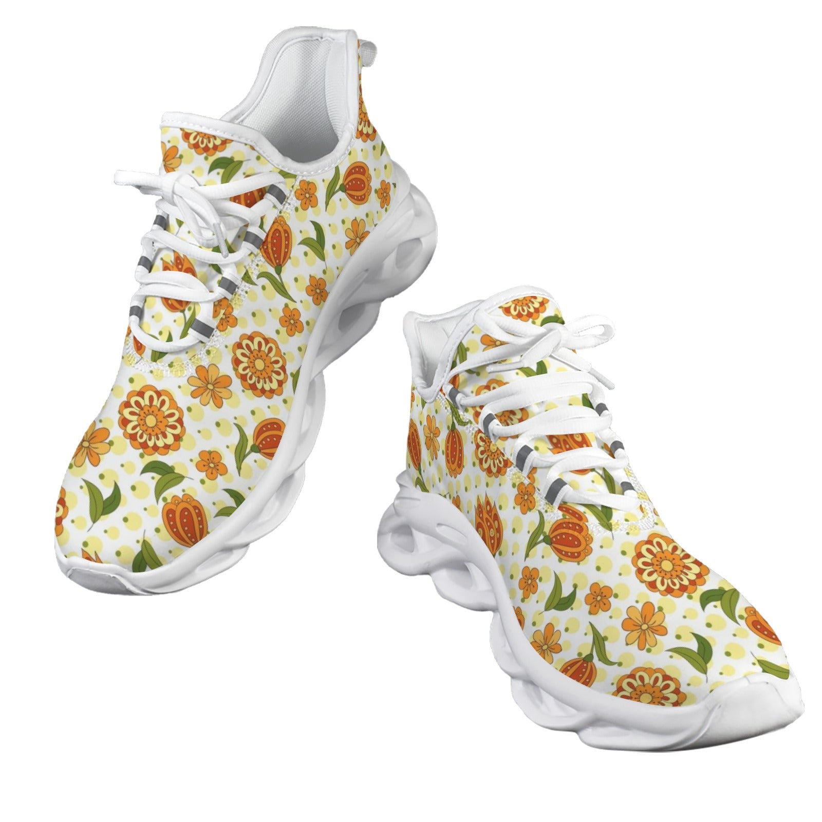 Graphic Floral Women's Twisted Sole Sneakers