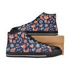 Cute Fox - Kids High Top Canvas Shoes