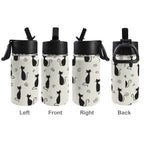 Black Cats 12oz Kids Water Bottle with Straw Lid