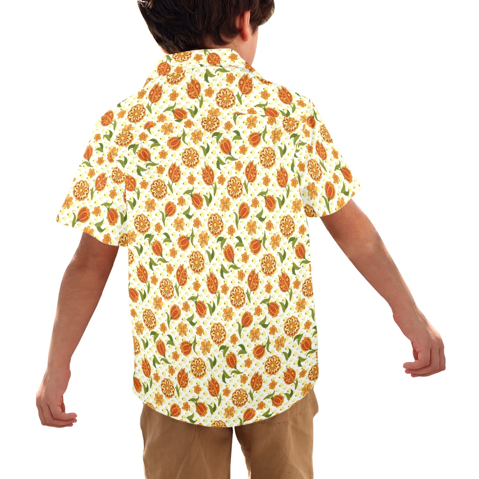 Graphic Floral Junior Kids Hawaiian Shirt