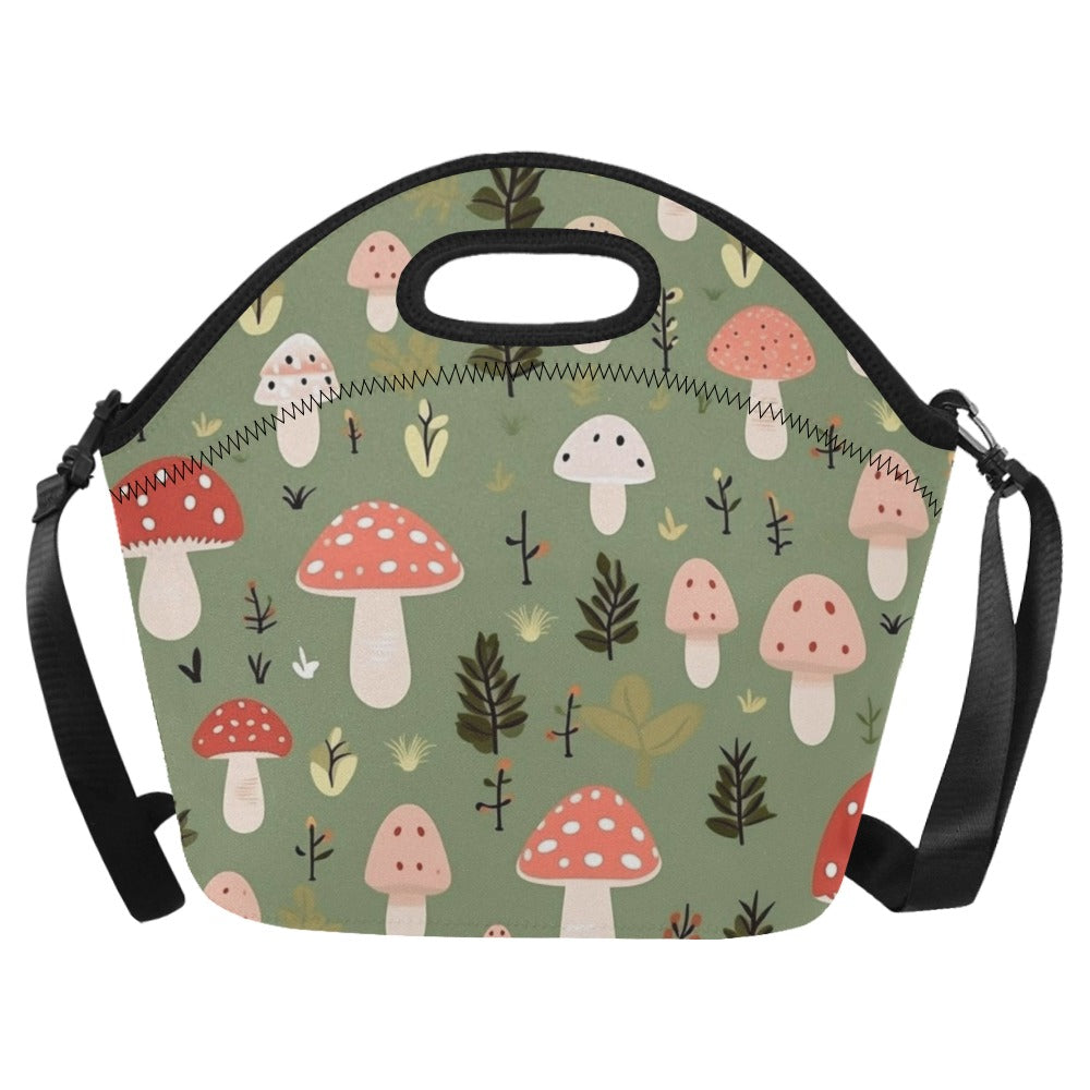 Toadstools - Neoprene Lunch Bag One Size Neoprene Lunch Bag Printed Offshore