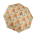 Vintage Retro Floral Umbrella One Size Umbrella Plants Printed Offshore