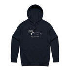 Stay Grounded, Coffee Portafilter Men's AS Colour Hoodie Navy Mens Hoodie Coffee Printed In Australia