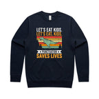 Punctuation Saves Lives, Dinosaur AS Colour Stencil Crew Sweatshirt