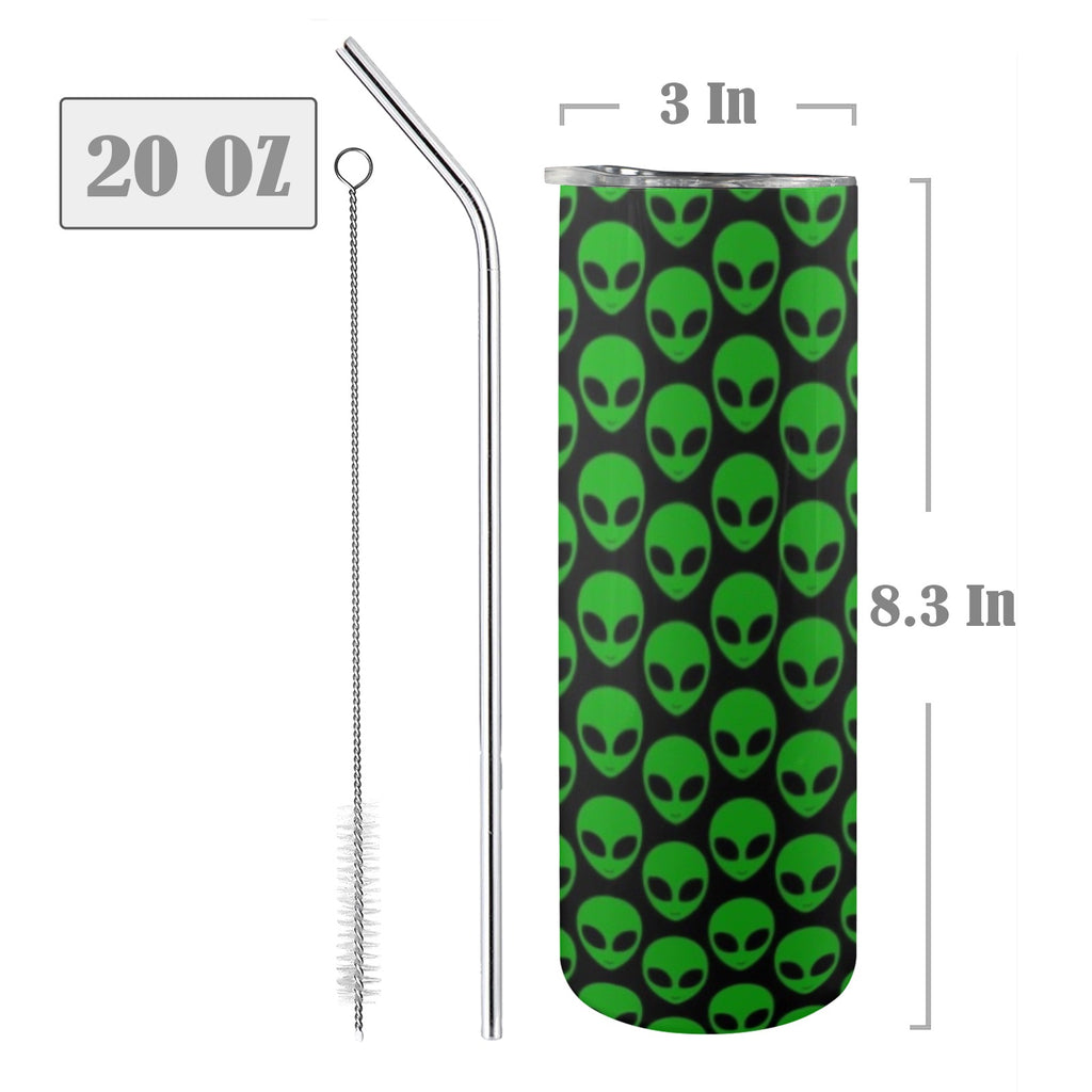 Aliens - 20oz Tall Skinny Tumbler with Lid and Straw