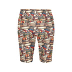 Watercolour Books Women's Bike Shorts With Side Pockets Women's Bike Shorts Printed Offshore Reading