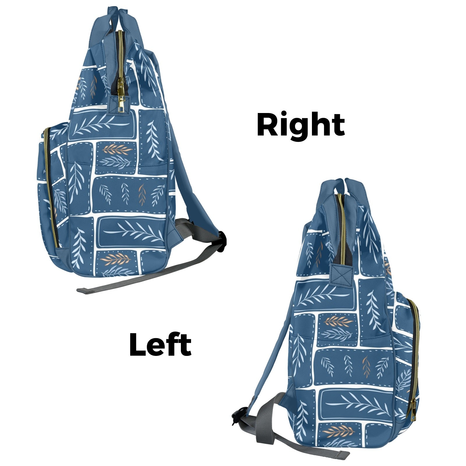 Leaf Tiles - Multi-Function Backpack, Nappy / Diaper Bag