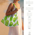 Cute Limes Beach Chair Towel Cover with Side Pockets