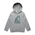 Cat, Did Somebody Say Snack? - Kids Hoodie Grey Marle Kids Hoodie animal Food Printed In Australia