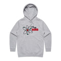 Atom, I'm The Bomb Women's AS Colour Hoodie Grey Marle Womens Hoodie Printed In Australia Science