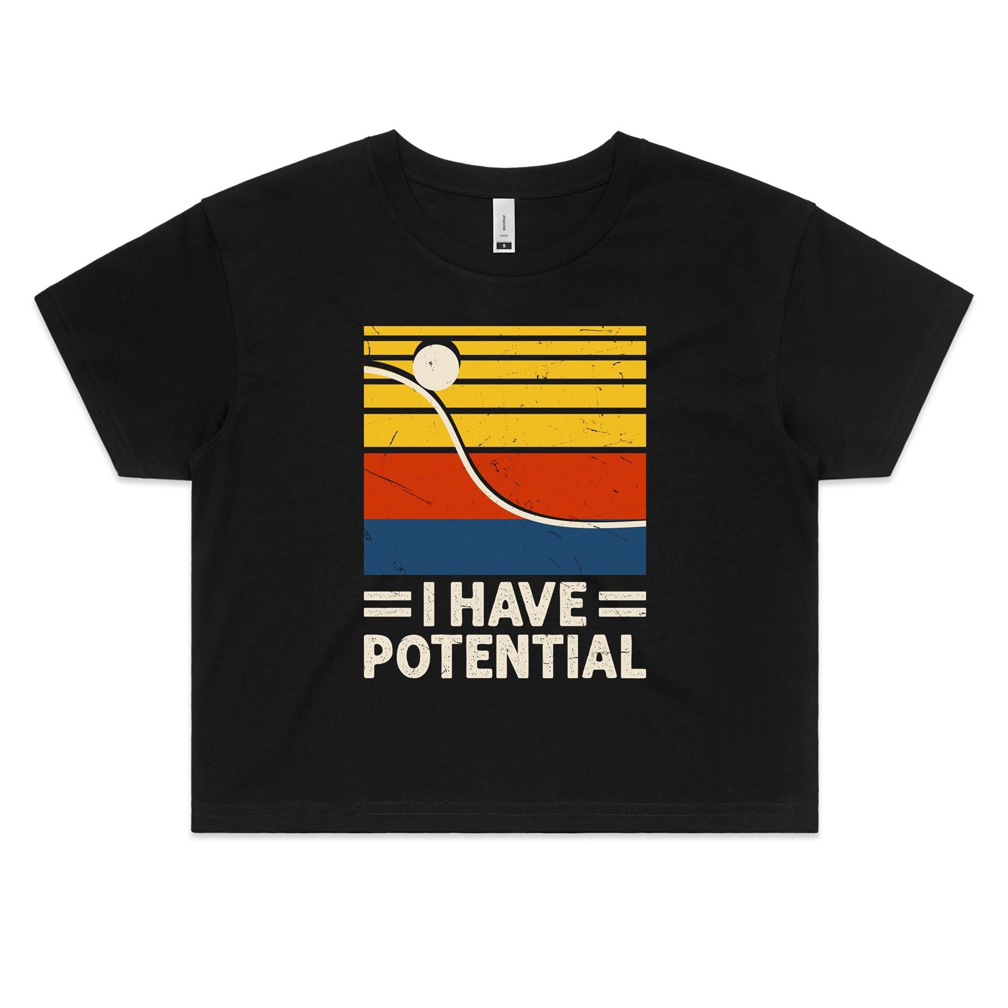 I Have Potential Physics Women's AS Colour Crop Tee