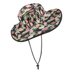 Tulips Wide Brim Bucket Hat Wide Brim Bucket Hat Plants Printed Offshore