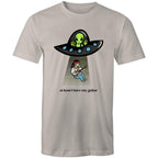 Alien Abduction, At Least I Have My Guitar - Mens T-Shirt Light Grey Mens T-shirt Music Printed In Australia Sci Fi