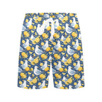 Lemon Seagull Men's Mid-Length Beach Shorts Men's Mid-Length Beach Shorts animal Printed Offshore