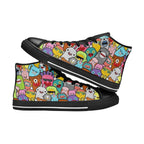 Happy Monsters - Men's High Top Canvas Shoes